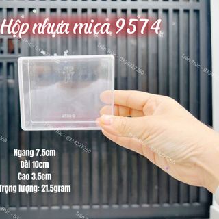 Hộp nhựa mica vuông C.9574 đựng đường phèn