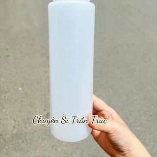 Chai nhựa đựng nước sốt 3 lỗ dung tích 1000ml