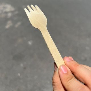 Set 100 muỗng/ nĩa gỗ size 10.5cm - thùng 2000c