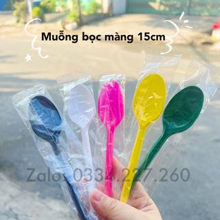 Muỗng Nhựa Bọc Màng 15cm