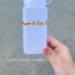 Chai nhựa vuông 300ml đựng tương ớt