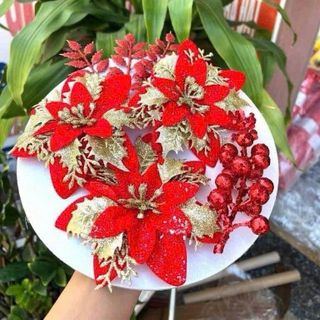 Set hoa quạt  trang trí tết, phụ kiện trang trí giỏ quà tết tiện lợi. Thùng 100set ( HÀNG GIÁ TẬN XƯỞNG )