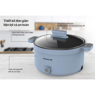 NỒI LẨU ĐIỆN 3.5L SUNHOUSE SHD4528
