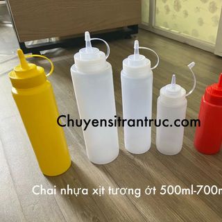 Chai nhựa đựng sốt 500ml