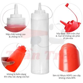 Chai nhựa đựng sốt 500ml