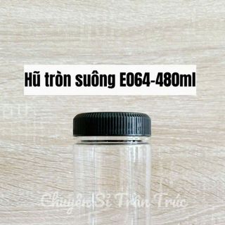 Hũ tròn suông E064-480ml