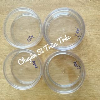 Hộp nhựa mica dày 500gram hạt điều ( 200gram)