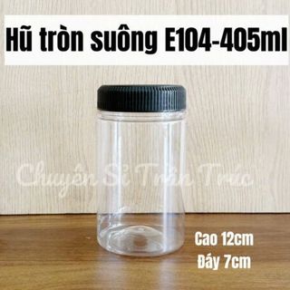 Hũ nhựa tròn suông E104-405ml