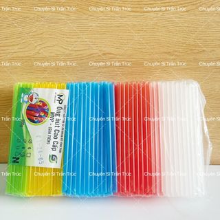 500gram Ống hút không bọc màng đủ màu các size 6,8,12