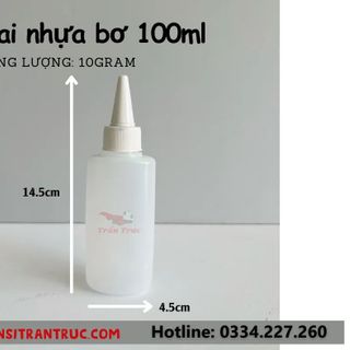Chai nhựa 100ml đựng bơ