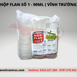 Hũ - Khuôn- Hộp nhựa làm bánh flan Vĩnh Trường số 1 Cao Cấp ( 1 LỐC 50 CÁI)