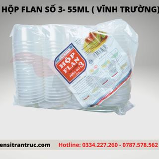 Hũ nhựa flan số 3 - 55ml Vĩnh Trường