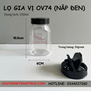 Hũ nhựa đựng gia vị OV74 - 250ml