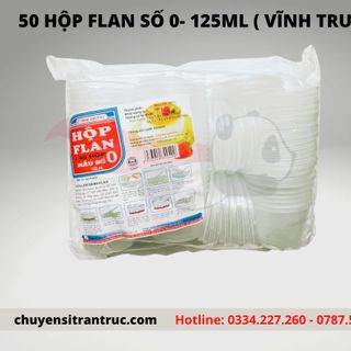 Hũ - Khuôn- Hộp nhựa làm bánh flan Vĩnh Trường số 0 -125ml