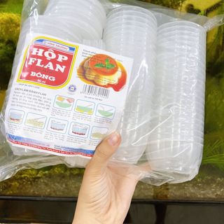 Hộp nhựa Flan Bông 90ml- Vĩnh Trường