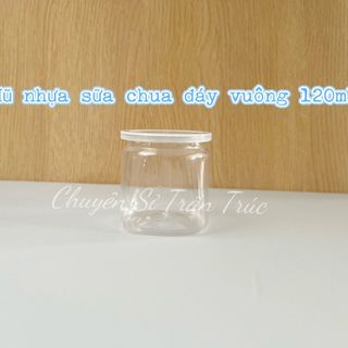 Hũ nhựa sữa chua đáy vuông 120ml