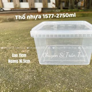 Thố nhựa vuông 1577 - 2750ml