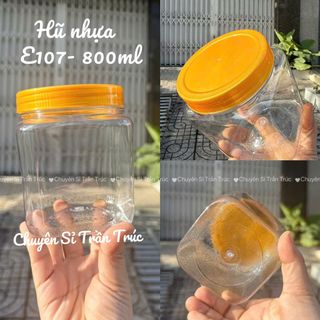 Hũ nhựa nắp nhựa E107 -800ml