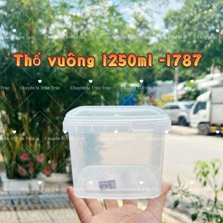 Thố nhựa vuông 1787 -1250ml