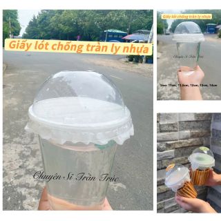 (Set ~500 tờ) Giấy lót chống tràn size 11cm, 11.5cm, 12cm, 13cm, 14cm , 15cm, 16cm