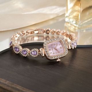 (DH01)- Đồng hồ nữ đính đá, hàng Si hàn quốc.