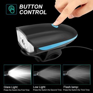 ĐÈN XE ĐẠP CHỐNG NƯỚC CÓ CÒI PIN SẠC USB LED T6