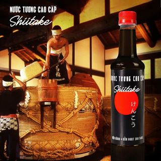 [Combo 3 Chai Nhựa 525ml] Nước Tương Cao Cấp Shiitake Làng Chài Xưa Lên Men Từ Nấm Ngọt Nhật Và Đậu Nành