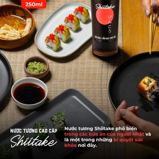 [Combo 2 Chai 250ml] Nước Tương Cao Cấp Shiitake Làng Chài Xưa Lên Men Từ Nấm Ngọt Nhât Và Đậu Nành