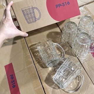 BỘ 6 LY THUỶ TINH UỐNG BIA 380ML PP-316