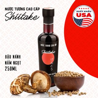 [Combo 3 Chai 250ML] Nước Tương Cao Cấp Shiitake Làng Chài Xưa Tự Nhiên Lên Men Từ Nấm Ngọt Nhật Và Đậu Nành