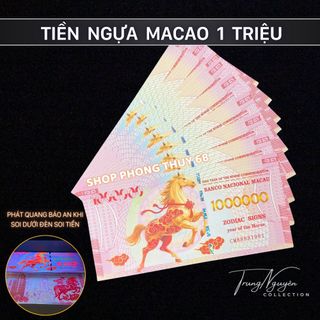 Sỉ Tiền Ngựa Macao Mệnh Gía 1 Triệu Patacas , Tiền Lì Xì Tết 2026 - Bính Ngọ