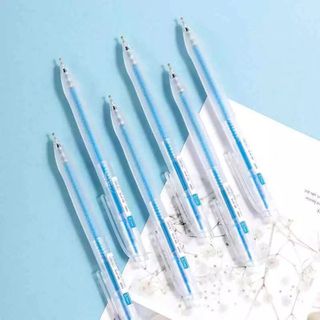 HỘP 12 BÚT DẦU DELI 0,7MM MÀU XANH EQ80-BL