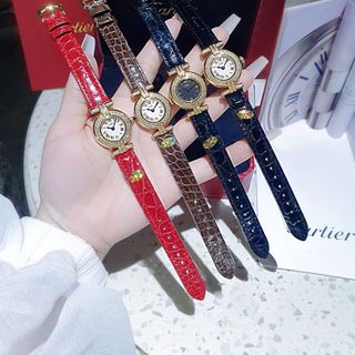 SET ĐỒNG HỒ NỮ SIÊU CẤP CATIOR DÂY DA MẶT VIỀN ĐÁ MINI TẶNG KÈM DÂY CHUYỀN