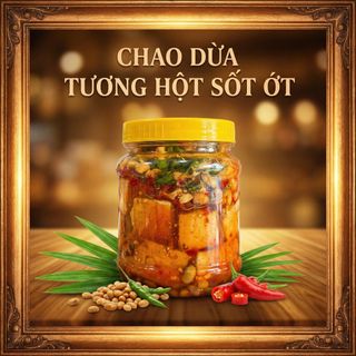 CHAO DỪA TƯƠNG HỘT SỐT ỚT 800G – THƠM BÉO, NGON CHUẨN VỊ - WINNIE HOUSE