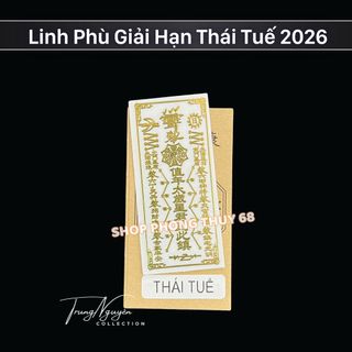 Combo Thái Tuế 2026 Gồm : Túi Thái Tuế - Kim Bài Thái Tuế - Linh Phù Thái Tuế - Thẻ Thái Tuế Đỏ - Móc khóa Thái Tuế