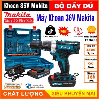 Máy bắn vít Makita 36V , Tặng  24 bộ phụ kiền kèm theo máy