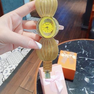 XẢ KHO ĐỒNG HỒ NỮ NỘI ĐỊA BAOHE VÀNG LƯỚI NHUYỄN FULLBOX