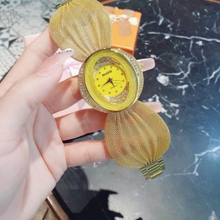 XẢ KHO ĐỒNG HỒ NỮ NỘI ĐỊA BAOHE VÀNG LƯỚI NHUYỄN FULLBOX