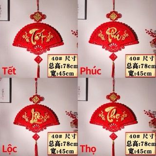 Quạt trang trí Tết ( Tết , Phúc , Lộc , Thọ ) - T150