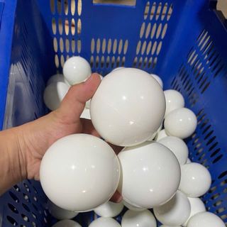 Combo 50 quả bóng nhựa nguyên sinh màu trắng- an toàn cho bé-