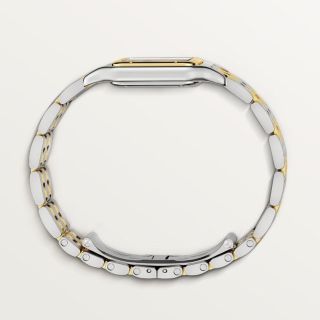 ĐỒNG HỒ NỮ CAO CẤP CATIƠR PANTHERE VUÔNG HAI SIZE MINI DÂY THÉP DEMI MẶT TRẮNG
