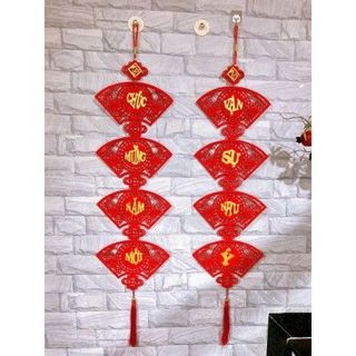 Dây quạt treo trang trí Tết ( 4 chữ ) - T150