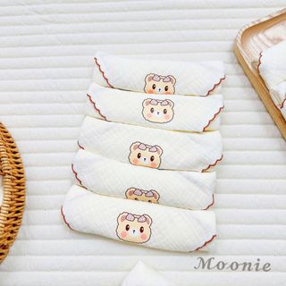 Set 5 Khăn sữa muslin sợi tre Moonie cho bé