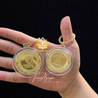 Sỉ Móc Khóa Xu Pi Network  Mạ Vàng Sưu Tầm Cho Các Tuyển Thủ Pi