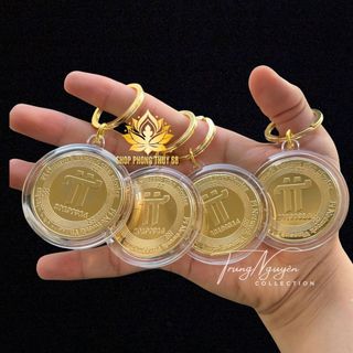 Sỉ Móc Khóa Xu Pi Network  Mạ Vàng Sưu Tầm Cho Các Tuyển Thủ Pi