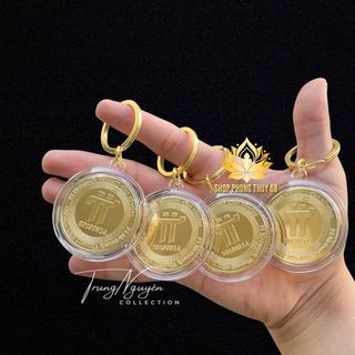 Sỉ Móc Khóa Xu Pi Network  Mạ Vàng Sưu Tầm Cho Các Tuyển Thủ Pi