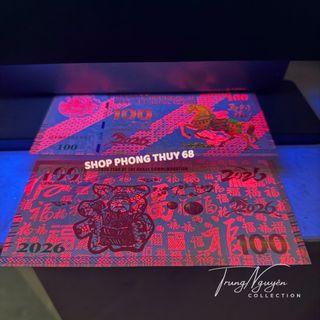 Sỉ Tiền Ngựa Macao Mệnh Giá 100 Patacas - Tiền Con Ngựa 2026 Lì Xì Tết