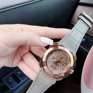 XẢ KHO ĐỒNG HỒ NAM TRUNG CẤP PVLGARI DÂY DA MẶT GIẢ CƠ