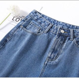 Quần Jeans Nữ ống rộng lưng cao phong cách đơn giản, kiểu dáng mới 2025, dễ phối đồ