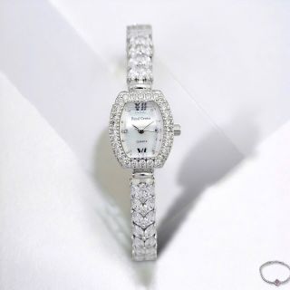 ĐỒNG HỒ NỮ CAO CẤP RODAL DÂY BẠC MẶT BẦU ĐÍNH ĐÁ SWAROSKI